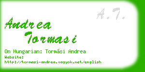 andrea tormasi business card